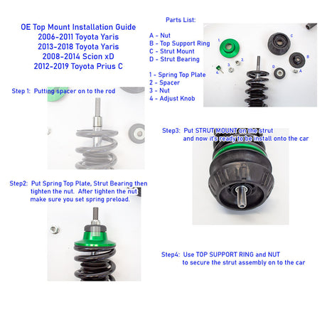 Rev9 Hyper-Street II Coilovers for Toyota Yaris (X130/X150) 13-19 Hatchback - product view 10