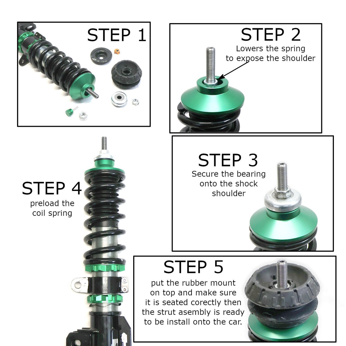 Rev9 Hyper-Street II Coilovers for Nissan Versa Note (E12) 14-19 - product view 9