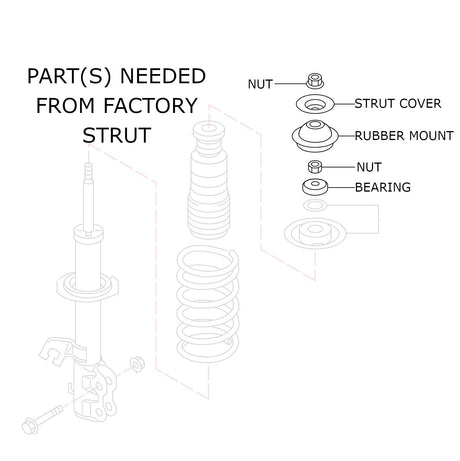 Rev9 Hyper-Street II Coilovers for Nissan Versa Note (E12) 14-19 - product view 6