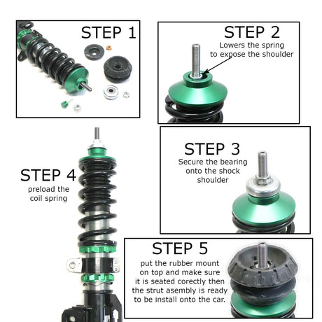 Rev9 Hyper-Street II Coilovers for Nissan Versa (N18) 20+ - product view 8