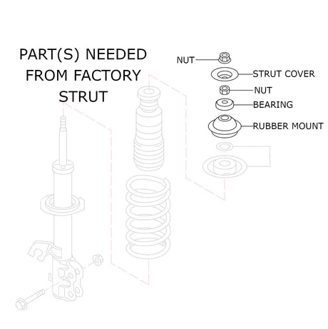 Rev9 Hyper-Street II Coilovers for Nissan Versa (N18) 20+ - product view 7