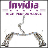 Invidia 08-14 Subaru WRX Hatchback Gemini/R400 Stainless Steel Tip Cat-back Exhaust